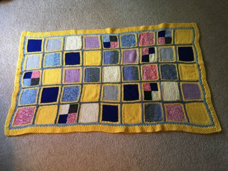 Noah's afghan 6- with secret pocket!