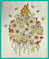 Self-colored drawings. Zelf gekleurde tekeningen.