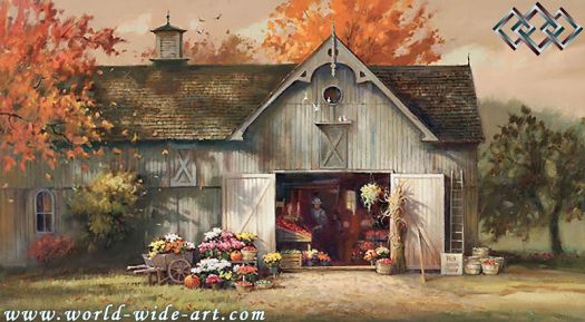 Autumn Barn by Paul Landry