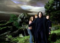 SnapeStandsInFrontOfHarryRonAndHermione