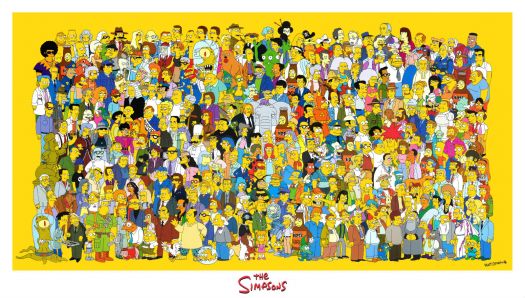 All the characters from The Simpsons
