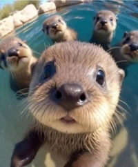 Beautiful Baby Otters,  6-4-23