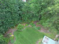 drone photo of back yard