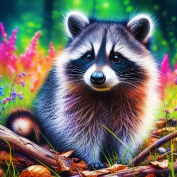 Solve Shirley Racoon checking out her area jigsaw puzzle online with 49 ...