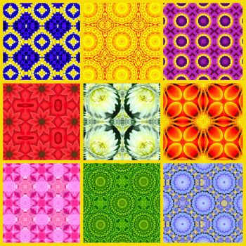 Theme : Springtime - Patterns from Flowers