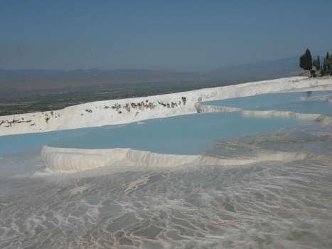 Solve Jezírka a kaskády v Pamukkale - Turecko... Lakes and cascades in ...