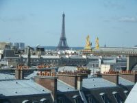 Paris rooftops and the Eiffel Tower