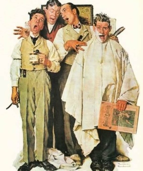 Solve Norman Rockwell jigsaw puzzle online with 20 pieces