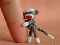 tiny sock monkey