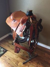 Saddle #2 created for my Diamond 4 Ranch, Argyle Texas