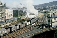 BR Standard Class 9F 2-10-0 92234 passing Shipley in March 1967.