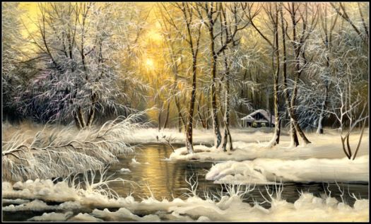 Winter painting