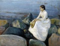 Summer night, Inger on the beach - Letn&iacute; noc ,Inger na pl&aacute;ži(1889)