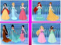 Disney Designer dresses collage