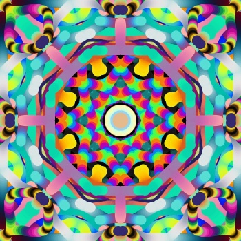 Solve Random Kaleidoscope #8 jigsaw puzzle online with 9 pieces