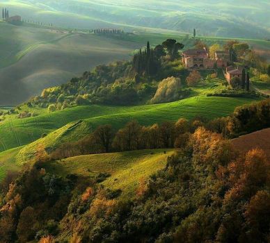 Beautiful Tuscan hillside