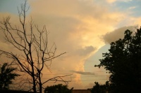 Texas thunderstorm at sunset (0885)