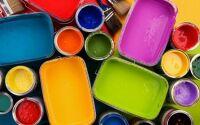 colorful oil paints