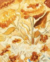 Floral Study in Orange, Sarah Robertson