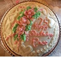 Rose S.  Birthday cake 75 years.