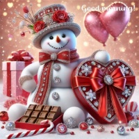 Valentine Snowman from Wreaths N Wings FB