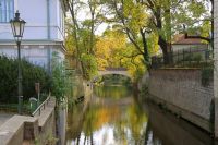 Canal in Prague's 'little Venice'