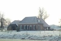 Farmhouse near Winterswijk, on a cold winter day