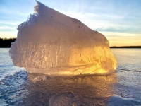 Ice on ice in the sunset II