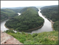 Pohled na řeku Saar - Německo   View of the river Saar - Germany