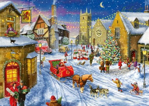 Jigsaw Puzzle | Christmas Scene | 70 pieces | Jigidi