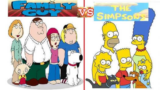 family guy -vs- simpsons | 112 pieces jigsaw puzzle