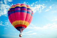 hot-air-balloon over Sedona