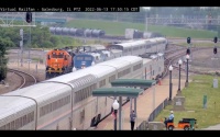 #3 & #4 (Southwest Chief) + #1825 BNSF in Galesburg (1)