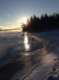 sunset at Sioux Lookout