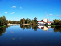 Řeka Lužnice v Plané nad Lužnicí