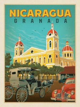 Vintage Granada Tourism Poster