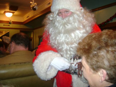 Santa on the Train to Rusk, TX