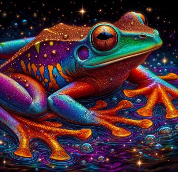 Solve Oscar the Frog jigsaw puzzle online with 81 pieces