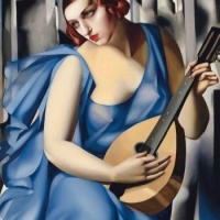 Girl with Lute