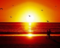 Red Sunset Beach