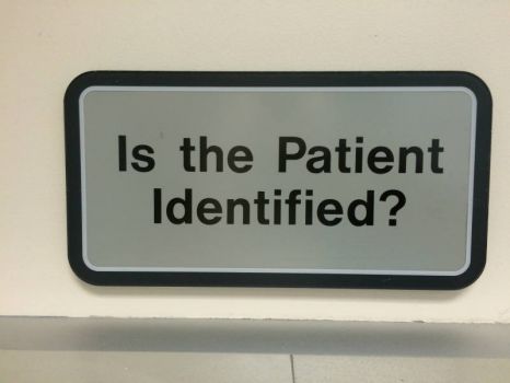 Hospital Sign in the Emergency Room (ER)