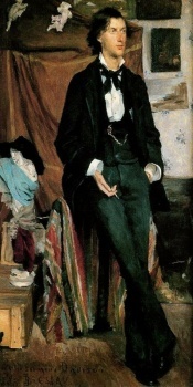 Louise Catherine Breslau  Portrait de Henry Davison, poète anglais (1880)