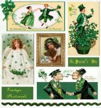 St Patrick vintage postcards