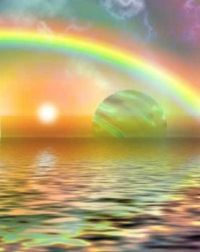 water rainbow