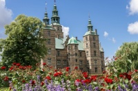 Rosenborg Castle in Copenhagen from its gardens