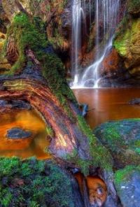 Roughting Linn Waterfall, Northumberland, England