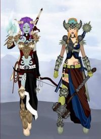 Lesbian mage and warrior