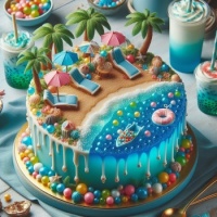 Cake by Beach from Cake Designs FB