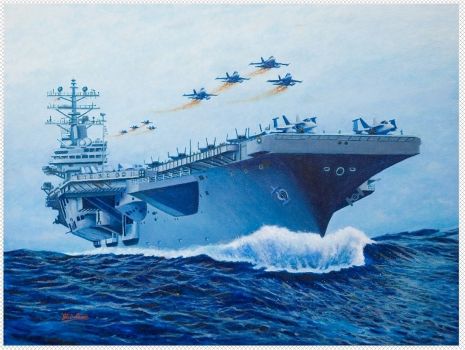 -USS Ronald Reagan Painting
