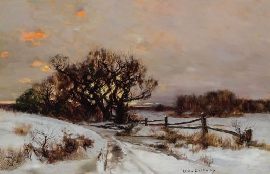 Solve Bruce Crane--Winter Sunrise, Long Island, circa 1891 jigsaw ...